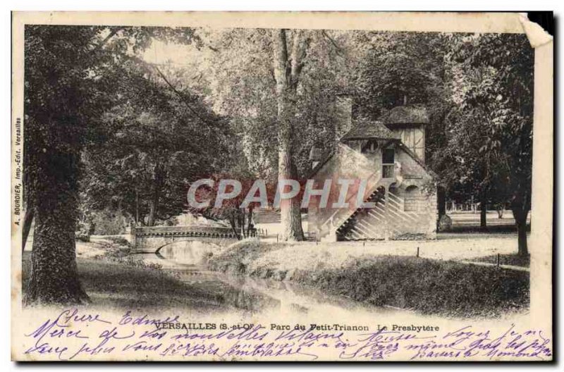 Postcard Old Versailles Parc Du Petit Trianon Le Presbytere