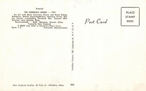 Postcard Exterior The Hobshole House Early American Charm Plymouth Massachusetts