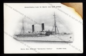 UC178 - Union Castle Liner - Edinburgh Castle - postcard