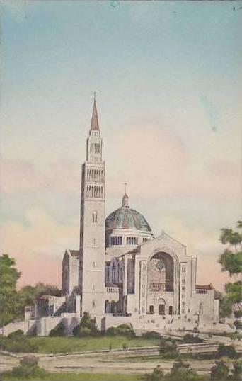 Washington Dc National Shrine Of The Immaculate Conception Albertype