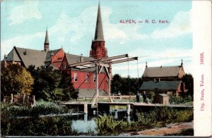 Netherlands Alphen aan den Rijn Kerk Vintage Postcard C023