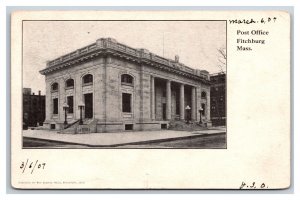 Post Office Building Fitchburg Massachusetts MA UNP UDB Postcard U23