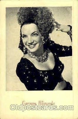 Carmen Miranda Actress / Actor Unused 