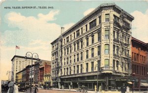 Toledo Ohio 1913 Postcard Hotel Toledo