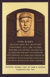 Eppa Rixey Baseball Hall Fame Post Card 3296