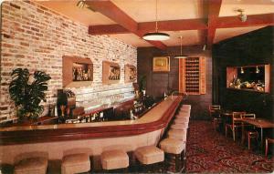 1950s Mitch's Cocktail Lounge interior Oakland California Yorkolor postcard 8657