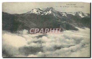 Old Postcard The Sea Alps Clouds The Goleon