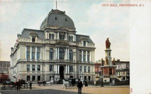 City Hall, Providence, Rhode Island, Early Postcard, Unused