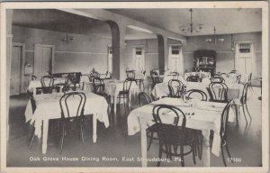 Postcard Oak Grove House Dining Room East Stroudsburg PA