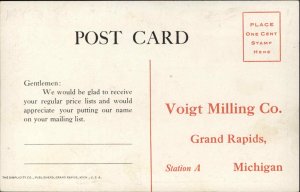 Grand Rapids MI Voigt Milling Co c1910 Postcard