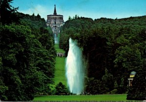 Germany Kassel-Wilhelmshoehe Naturbergpark mit Herkules und Fauntain