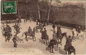 CPA ARCACHON - un Rendes-vous de Chasse (140268)