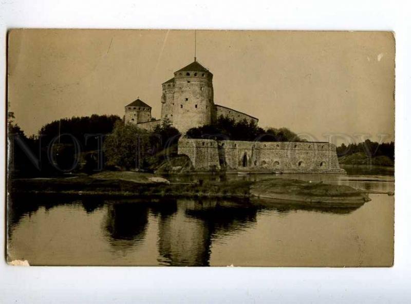 225516 FINLAND Savonlinna photo RPPC Vasilievsky St.Petersburg