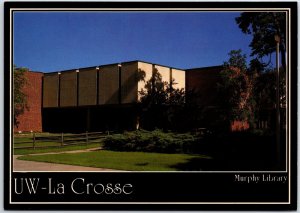 VINTAGE CONTINENTAL SIZE POSTCARD UNIVERSITY OF WISCONSIN AT LA CROSSE