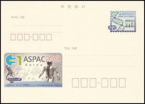 Korea Postal  card - Asia Pacific Network of Science Conference (Robot) 2013