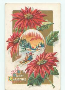 Divided-Back CHRISTMAS SCENE Great Postcard W9859