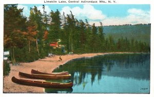 Vintage Postcard 1935 Limekiln Lake Central Adirondacks Mountains New York NY