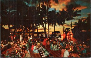 Postcard Hawaii - Luau at Queen's Surf