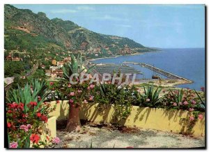 Postcard Moderne Menton Panorama