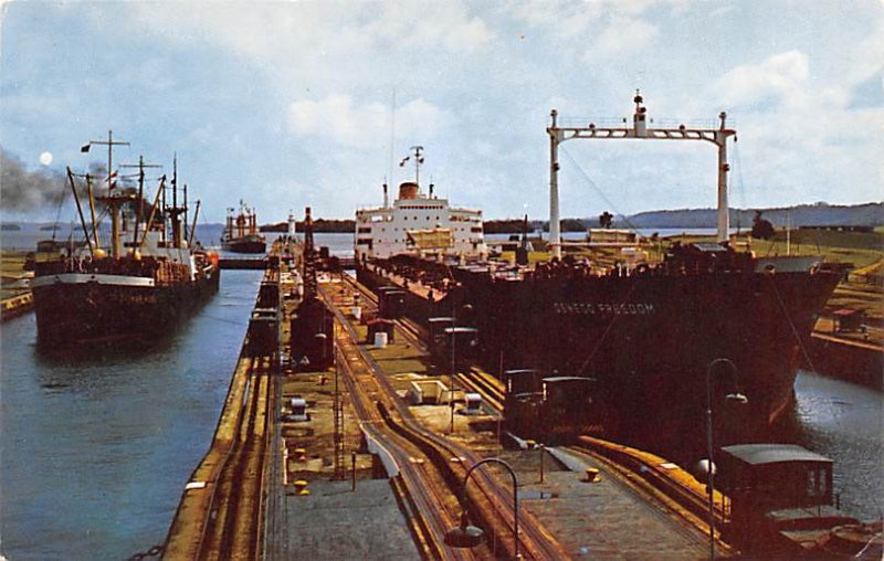 SS Oswego Freedom Gatun Locks Panama Unused 