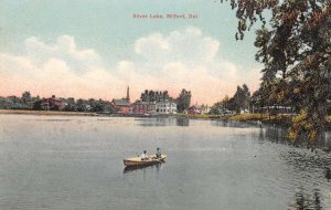 Milford Delaware Silver Lake Canoeing Scenic View Postcard AA84265