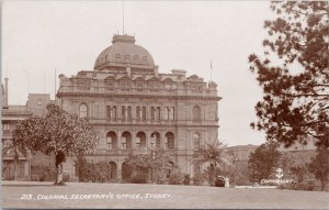 Colonial Secretary's Office Sydney Australia Unused Empire RPPC Postcard H17
