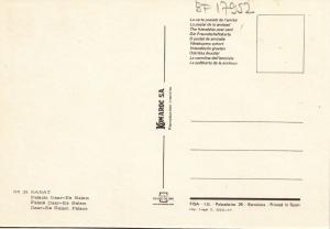 BF17952 palacio daar es ssalam rabat  morocco front/back image