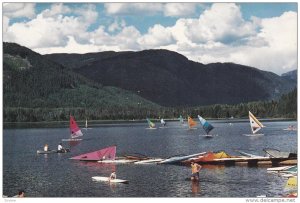 Windsurfing, Lots to do on Alta Lake, Whistler, British Columbia, 50-70s