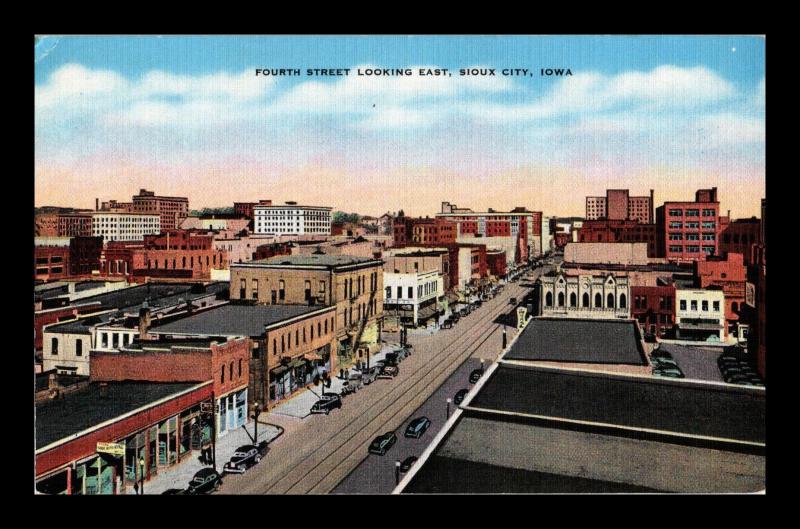 SIOUX CITY IOWA FOURTH STREET LOOKING EAST