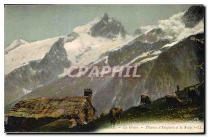 Old Postcard Dauphine La Grave Palteau Emparis and Meije