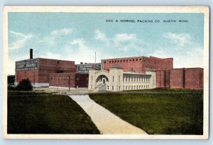 Austin Minnesota Postcard Geo Hormel Packing Co. Exterior Building c1920 Vintage