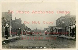 MN, Madison, Minnesota, RPPC, Main Street, Business Section, Photo No B-134