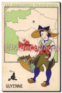 Postcard Old Guyenne Provinces Francaises