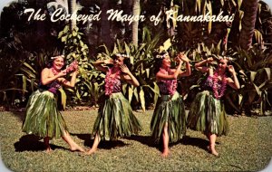 Hawaii Hula Dancers Peformoind The Cock-Eyed Mayor Of Kaunakakai