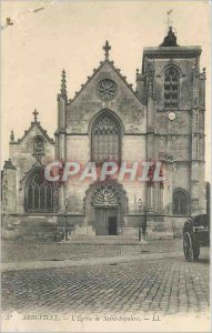 Old Postcard Abbeville Church of Holy Sepulcher