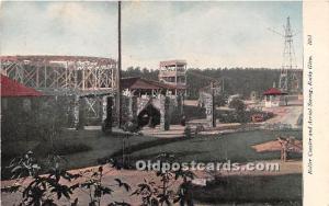 Roller Coaster and Aerial Swing Rocky Glen, Scranton, Pennsylvania, PA, USA W...