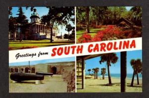 SC Greetings from SOUTH CAROLINA Multi View Cannon PC