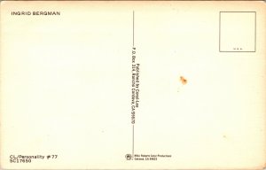Postcard Actor Ingrid Bergman