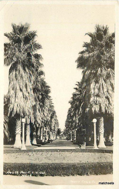 1920s South Park Los Angeles California RPPC Real Photo postcard 10142