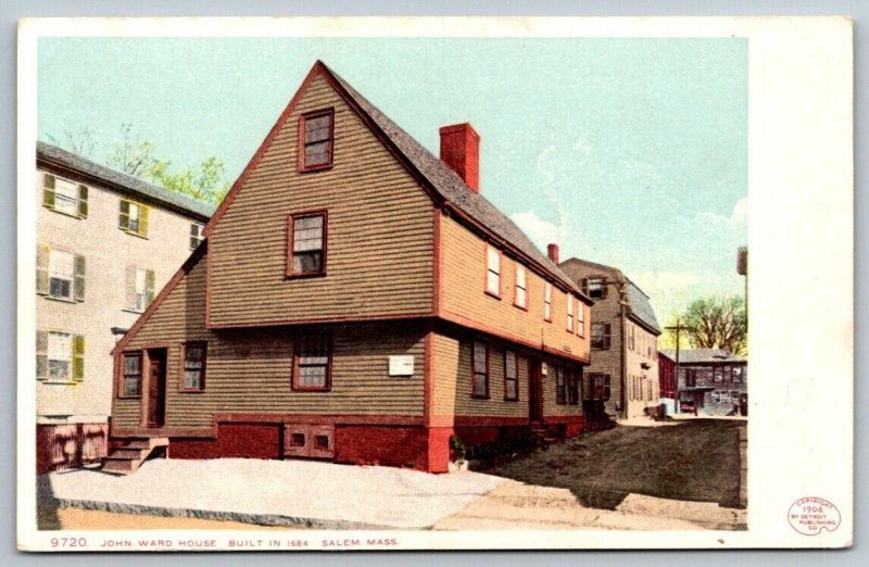 John Ward  House   Salem  Massachusetts  Postcard  c1907