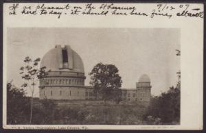 Yerkes Observatory,Lake Geneva,WI Postcard