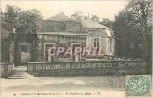 Old Postcard Chateau de Chantilly Pavilion Sylvie