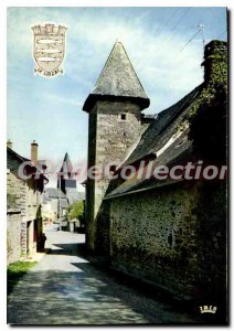 Postcard Modern Lonzac In Descendant Of Martins Le Vieux Logis And I'Eglise