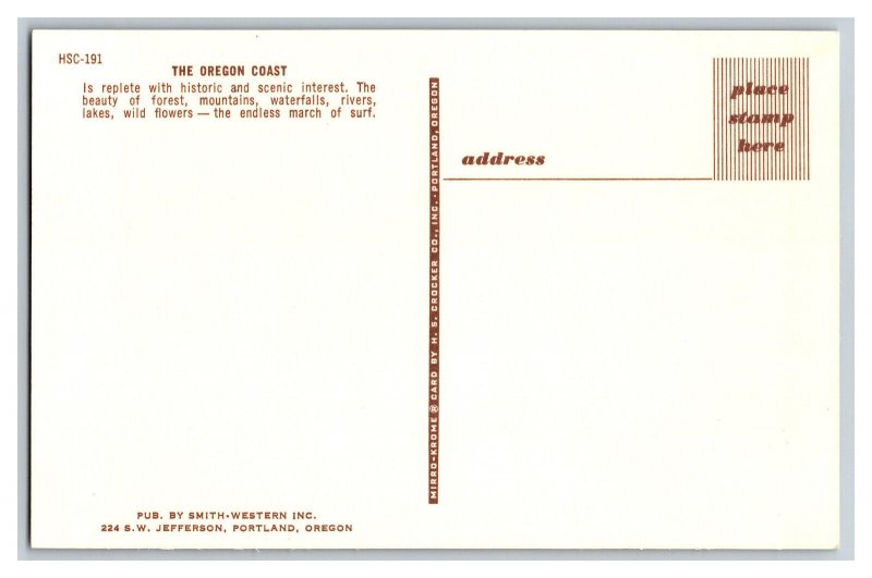 Vintage Postcard OR The Oregon Coast 