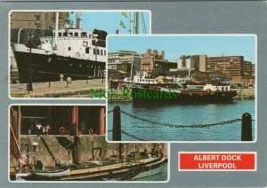 Lancashire Postcard - Views of Albert Dock, Liverpool    RR11392