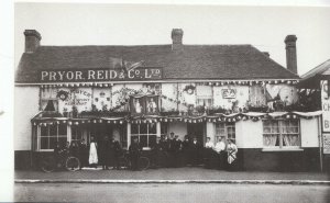 Potters Bar Postcard - White Horse - Decorated for Coronation -  c1901   2113