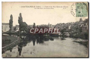 Old Postcard Chateauroux L & # 39Indre and Generale View