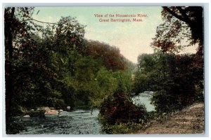 c1950 View Of Housatonic River Grove Great Barrington Massachusetts MA Postcard