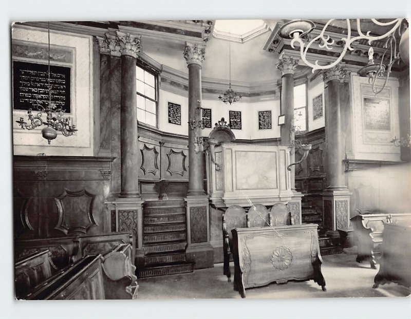 Postcard Singer's Pulpit, Italian Synagogue, Venice, Italy