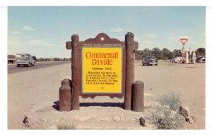 NM - US Hwy 66. Continental Divide Marker & Gas Station